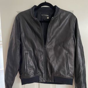 rag & bone Black Leather Jacket